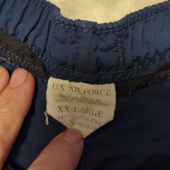 Army US Air Force PT Shorts Physical Training Trunks (PTU) Reflective Navy sizes - Picture 4 of 4